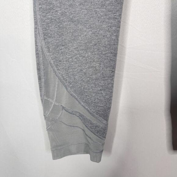 Athleta Girls XLarge 14 Gray Major League Mesh Tight Leggings Workout Pieced - Picture 5 of 11